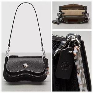 NWT Coach Coachtopia Wavy Double Shoulder Bag, Wear 3 Different Ways & Dust Bag